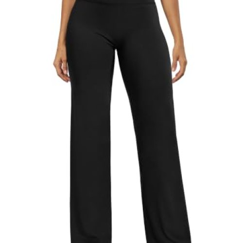 No Front Seam Yoga Pants High Waist Wide Leg