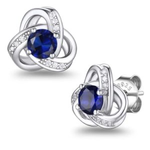 Sterling Silver Birthstone Earrings