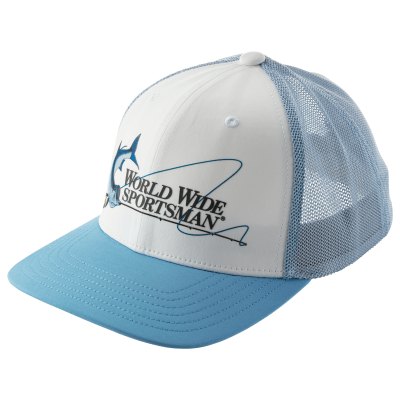 World Wide Sportsman Logo Front Mesh-Back Fitted Cap
