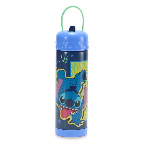 Stitch 16 oz. Stainless Steel Water Bottle with Built-In Straw Lilo & Stitch Official shopDisney