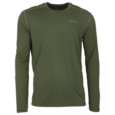 RedHead Lightweight Crew-Neck Base Layer Long-Sleeve Shirt for Men - Beetle