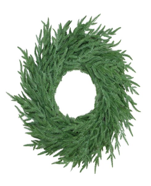 Puleo 24 Soft Unlit Artificial Christmas Wreath - Green