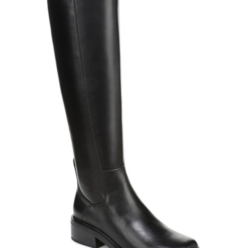 Franco Sarto Womens Wide Calf Round Toe Zip Tall Boots Leather