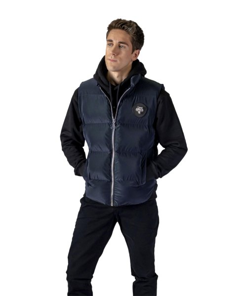 Woodpecker Mens Vest - Blue diamond