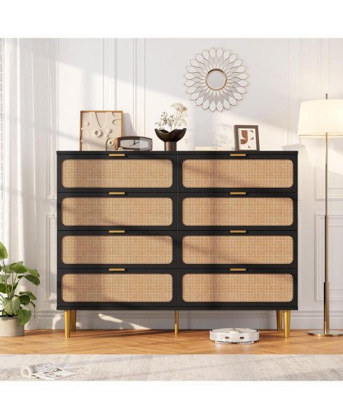 gaomon Dresser, Chest Cabinet for Bedroom, Living Room, Hallway Black