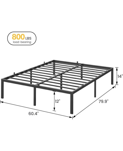 gaomon gaomonTwin Metal Bed Frame with Safety Rounded Corners For Households with Children or Pets - Black