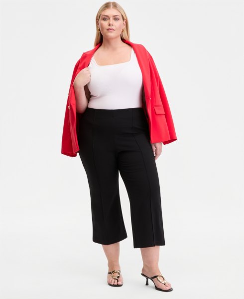 I.n.c. International Concepts Plus Size Pull-On Pants, Macys