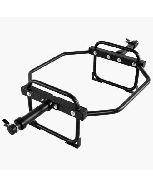 Mecale Trap Bar Hex Bar, 2-Inch Hex Barbell, 500 lb Capacity Strength Training Bar for Deadlifts and Squats - Black