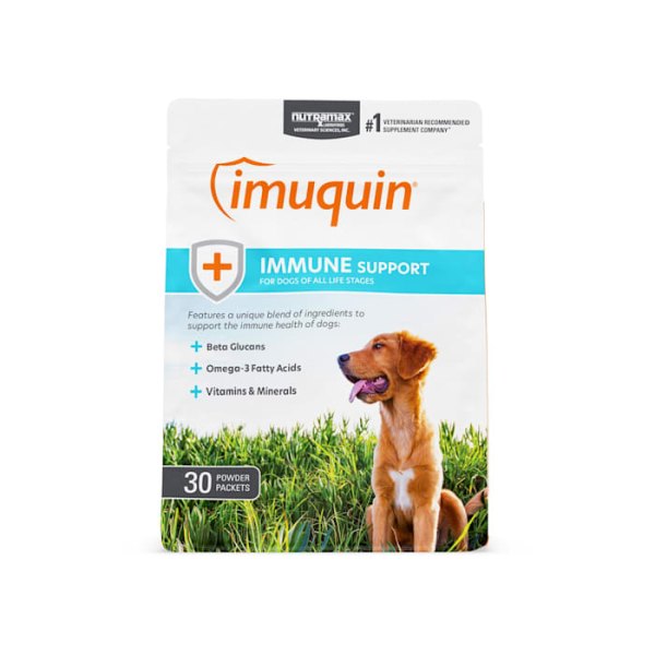 NUTRAMAX Imuquin Immune Health Supplement Powder for Dogs, Count of 30