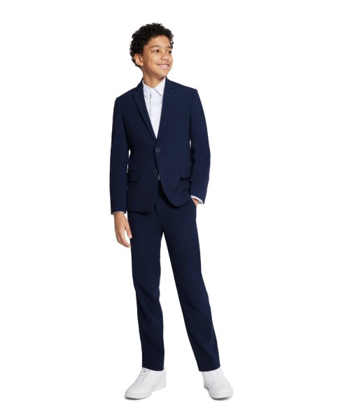 Calvin Klein Boys 8-20 Slim-Fit Stretch Suit Pants - Navy