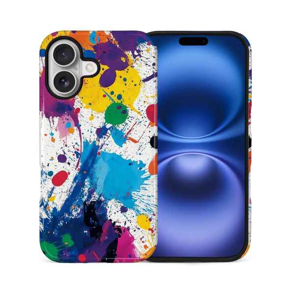 Gonez Case for iPhone 2-in-1 Dual-Layer Shockproof Protection, Art Glossy Case