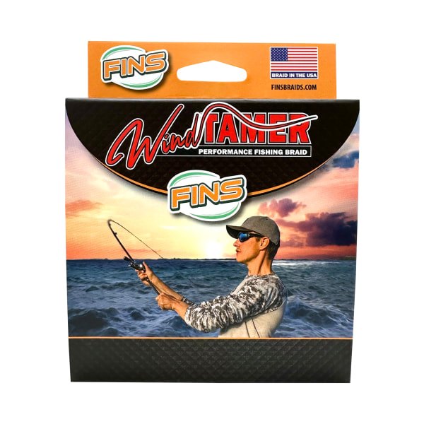 FINS Windtamer Braided Fishing Line 300 Yards Lb. Test
