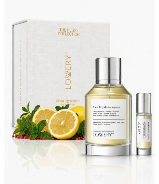 LoveryPlus Bleu Royale Perfume Set - 3.4fl oz Mens Fragrance Gift Set with 10ml Travel Size Mini Perfume - Multi
