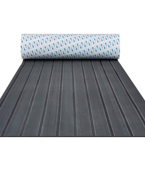 94.5 x 23.6 Inch Eva Foam Boat Decking Non-Slip Self-Adhesive Marine Flooring Sheet - Black