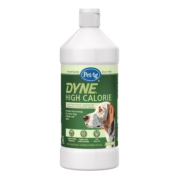 PetAg Dyne High Calorie Liquid Nutritional Supplement for Dogs & Puppies 8 Weeks and Older, 16 fl. oz