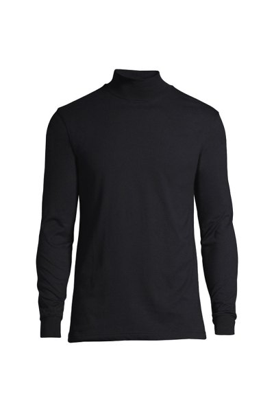 Mens Tall Super-T Mock Turtleneck Lands End