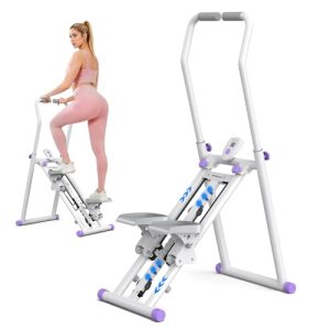 Stair Stepper with Adjustable Resistance, Foldable Stair Climber