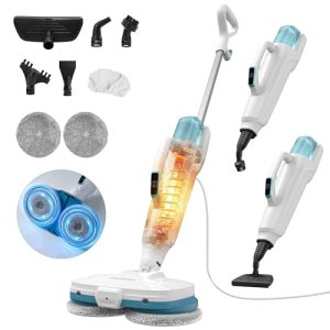 Steam Mop, Scrub & Steam Mop, 10-in-1 Handheld Steamer