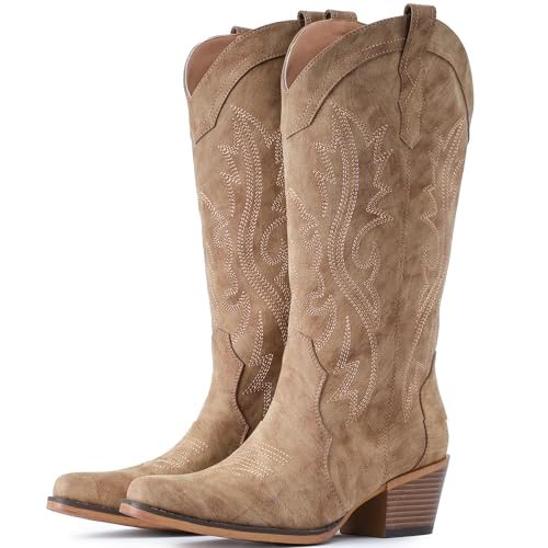 Cowgirl Boots, Mid Calf, Snip Toe