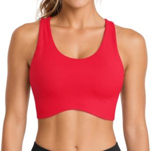 Racerback Sports Bras Padded Workout Yoga Tank Tops