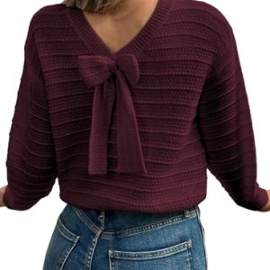 Bow Sweaters Pullover Knit