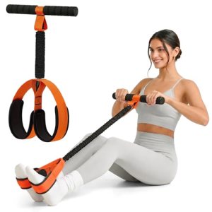 Pedal Resistance Band with Handles, 55LBS Exercise Bands