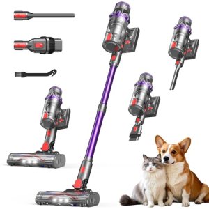 Powerful Cordless Vacuum Cleaner, Self-Standing Stick