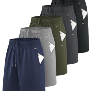 5-Pack Men’s Athletic Running Shorts