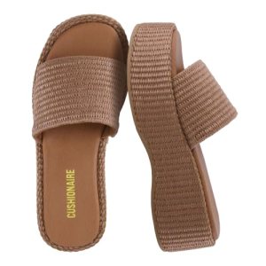 Siren Raffia Platform Sandals with Cushioned Footbed