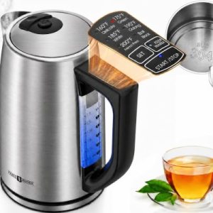 PARIS RHÔNE 1.7L Electric Tea Kettle, 6 Precise Temperature