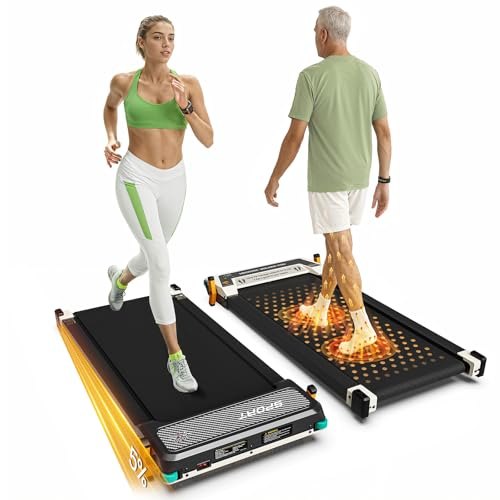 Walking Pad with Foot Massage, Under Desk Treadmill, 2.5HP, 330Lbs