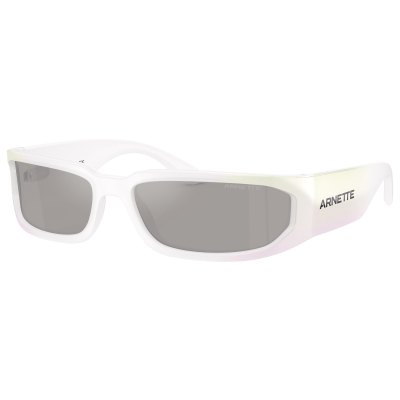 Arnette Smaze AN4349 Sunglasses - Opalescent White Gradient/Light Gray SIlver Mirror - Large