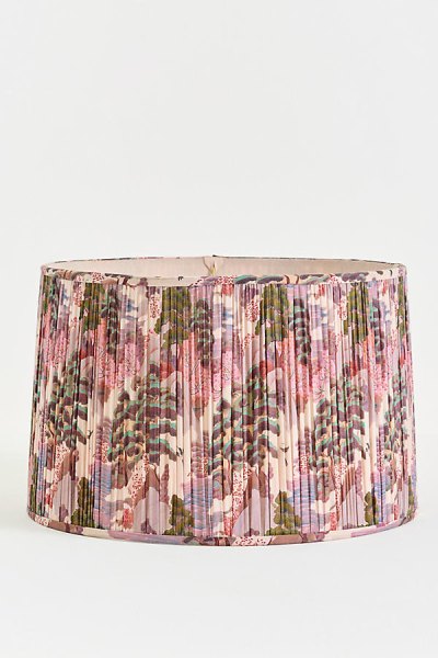 Merve Kahraman Ruched Printed Drum Lampshade