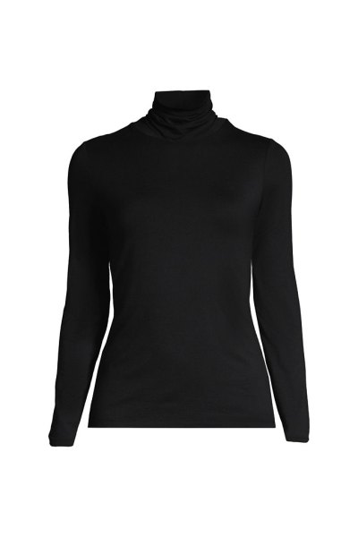 Lightweight Jersey Long Sleeve Turtleneck Lands End