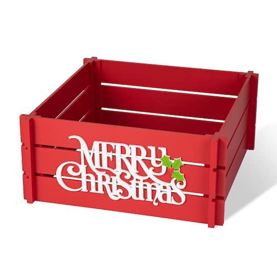 Glitzhome Christmas Tree Collar | x x | Michaels
