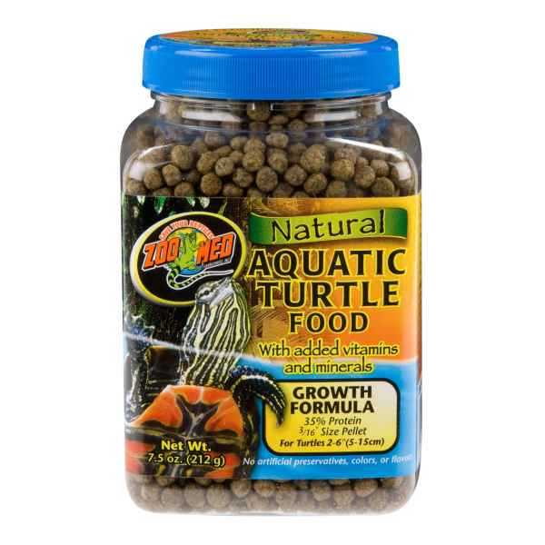 Zoo Med Growth Formula Natural Aquatic Turtle Food - Juvenile 13 oz | PetSmart Red