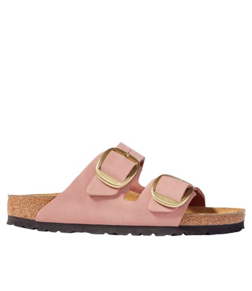 Womens Birkenstock Big Buckle Arizona Sandals, Suede Leather
