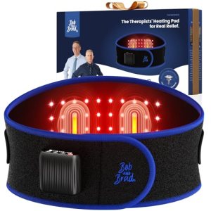ThermoRed Cordless Heating Pad for Lower Back with Red Light