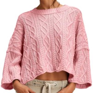 Cable Knit Cropped Sweaters