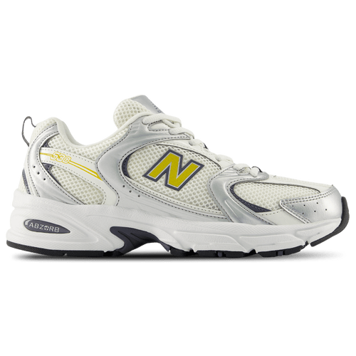 New Balance Womens 530 - Running Shoes - Silver Metallic / Sea Salt / Yellow