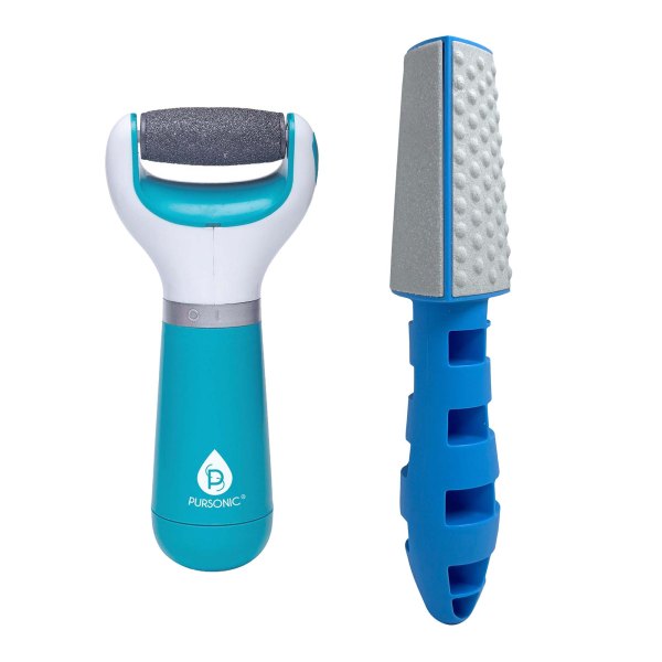 Pursonic - Complete Callus Care Bundle Battery-Operated and 3-in-1 Callus Removers - Multicolor
