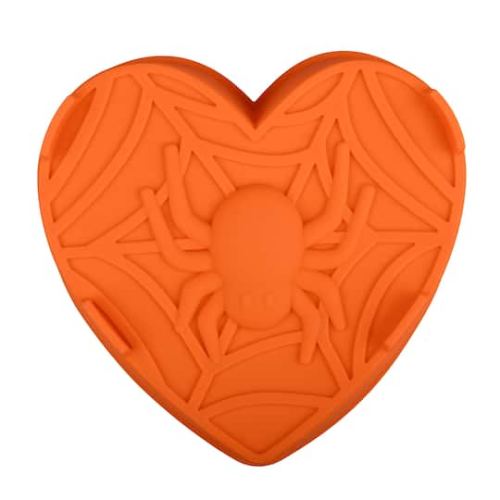 Halloween Heart & Spider Web Silicone Cake Mold by Makery | 9.5 x 8.7 x 2 | Michaels