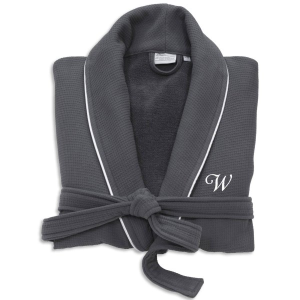 Linum Home Textiles Turkish Cotton Personalized Bathrobe, Adult Unisex, Size