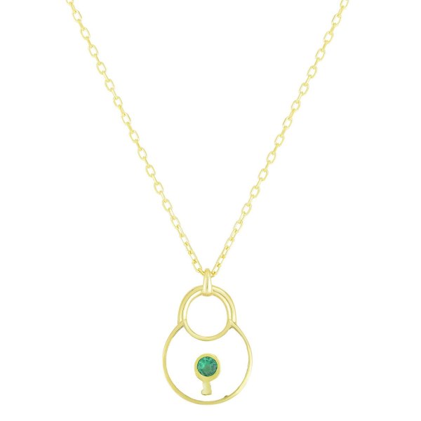 14k Gold Cubic Zirconia Necklace, Womens, Size: Gold Tone