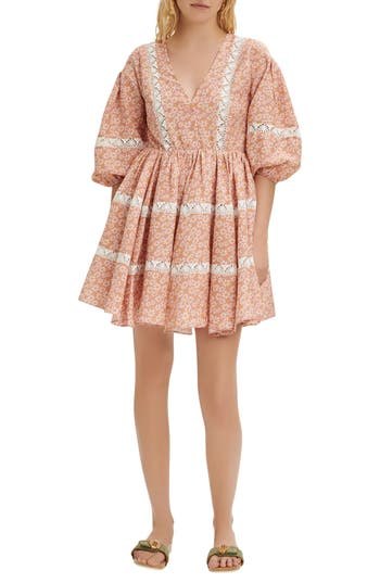 maje Floral Dress in Pink Daisy at Nordstrom Rack