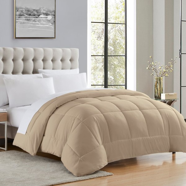 Sweet Home Collection Down Alternative Reversible All Season Solid Comforter