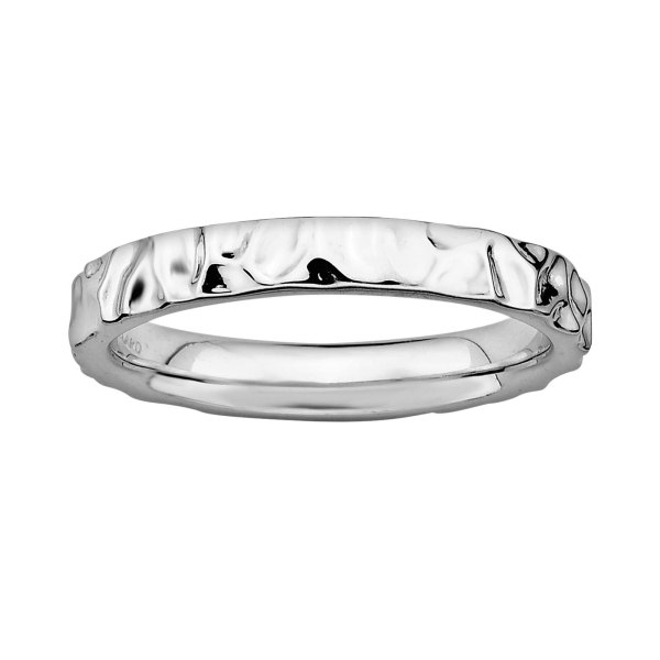 Stacks Stones Sterling Silver Stack Ring, Womens, Size