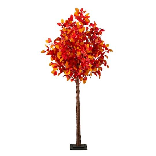 Pre-Lit Autumn Artificial Fall Tree with Warm White LED Lights By Nearly Natural in | x x | Michaels
