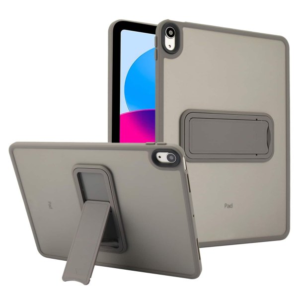 Dteck Matte Case for Apple iPad with Foldable Stand,Shockproof Transparent Back Cover