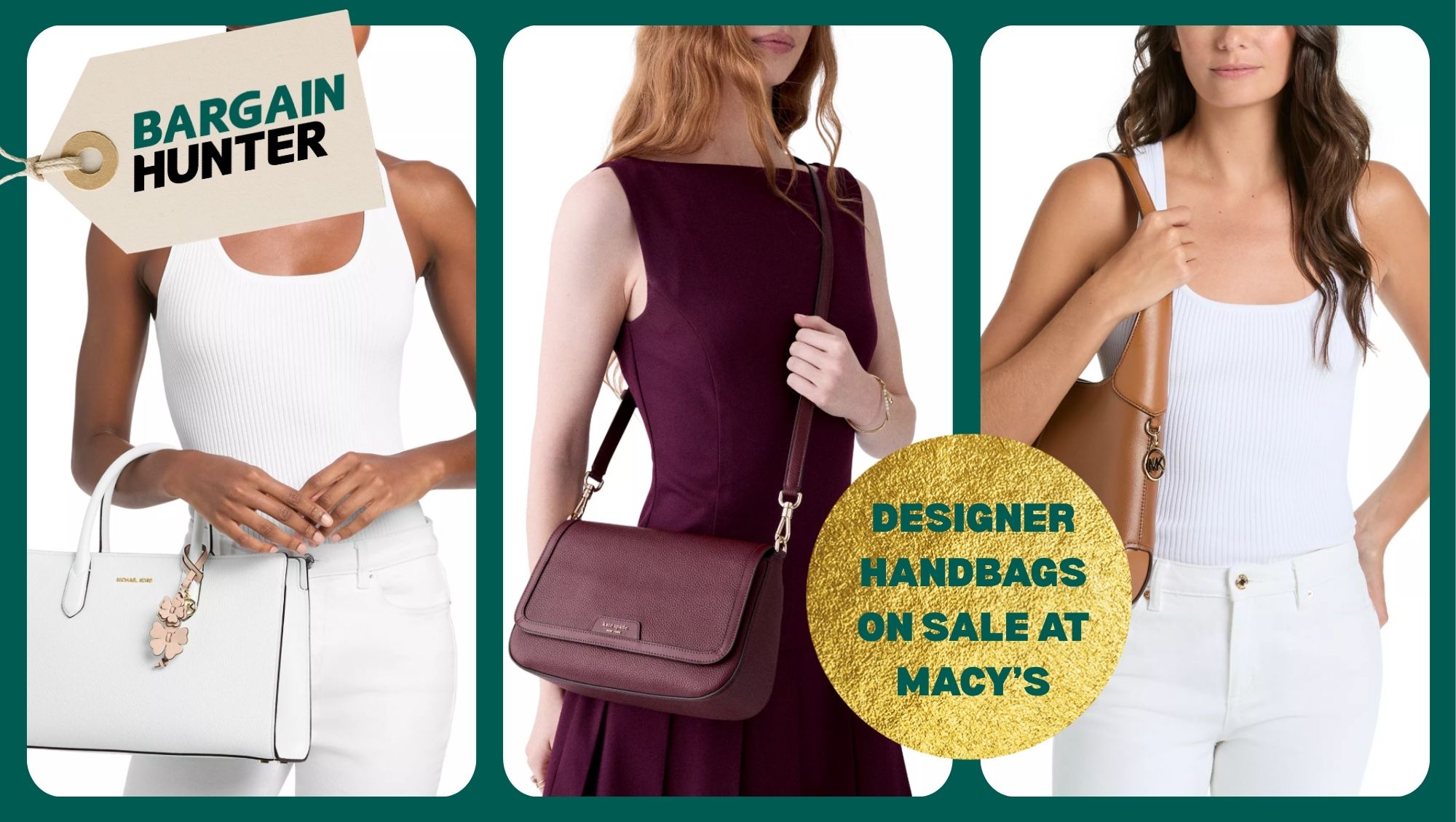 Designer handbags on sale at Macy's
